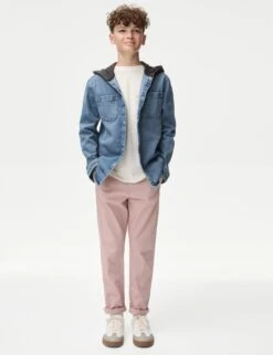 Denim Hooded Shacket (6-16 Yrs) -School Uniform Store denim hooded shacket 6 16 yrs 1 8