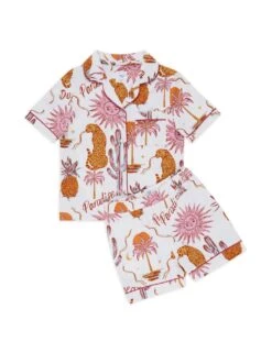 Desert Print Revere Pyjamas (1-12 Yrs) 12 Desert Print Revere Pyjamas (1-12 Yrs) -School Uniform Store desert print revere pyjamas 1 12 yrs 1 4