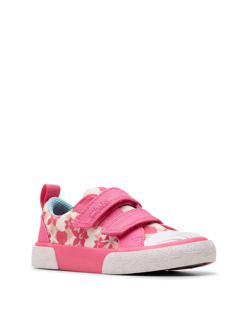Clarks Floral Riptape Trainers (4 Small - 6 1/2 Small) 15 Clarks Floral Riptape Trainers (4 Small - 6 1/2 Small) - Image 13