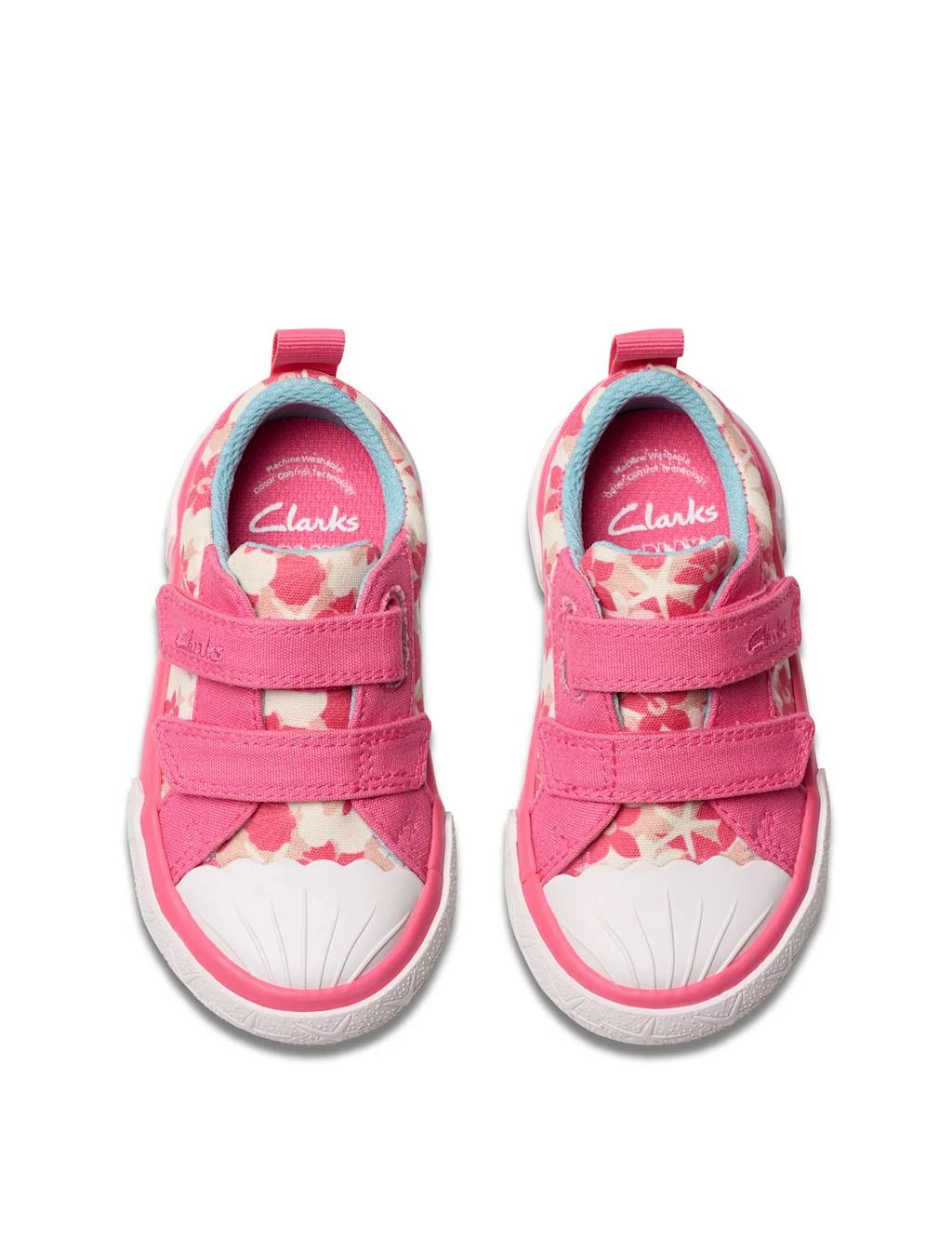 Clarks Floral Riptape Trainers (4 Small - 6 1/2 Small) 12 Clarks Floral Riptape Trainers (4 Small - 6 1/2 Small) - Image 10