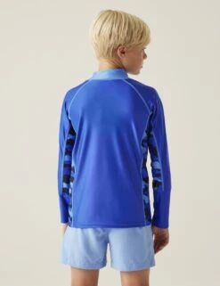 Regatta Hoku II Colourblock Rash Vest (3-14 Yrs) -School Uniform Store hoku ii colourblock rash vest 3 14 yrs 1 11