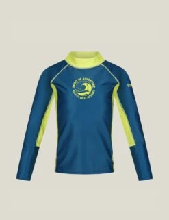 Regatta Hoku II Colourblock Rash Vest (3-14 Yrs) -School Uniform Store hoku ii colourblock rash vest 3 14 yrs 1 9