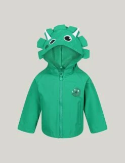 Regatta Hooded Animal Waterproof Jacket (6 Mths-3 Yrs) -School Uniform Store hooded dinosaur jacket 6 36 mths 1 11