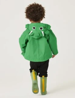 Regatta Hooded Animal Waterproof Jacket (6 Mths-3 Yrs) -School Uniform Store hooded dinosaur jacket 6 36 mths 1 8
