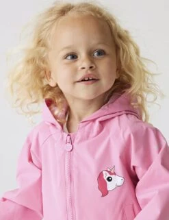 Regatta Hooded Unicorn Jacket (6-3 Yrs) -School Uniform Store hooded unicorn jacket 6 36 mths 1 2