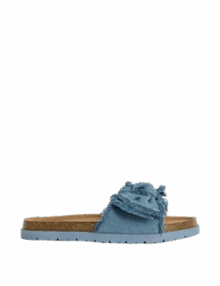 Kids' Canvas Bow Sliders (1 Large - 6 Large) 21 Kids' Canvas Bow Sliders (1 Large - 6 Large) -School Uniform Store kids canvas bow sliders 1 large 6 large