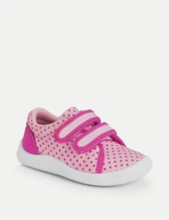 Kids' Canvas Polka Dot Riptape Trainers (3 Small - 7 Small) 30 Kids' Canvas Polka Dot Riptape Trainers (3 Small - 7 Small) -School Uniform Store kids canvas polka dot riptape trainers 3 small 7 small 1 10