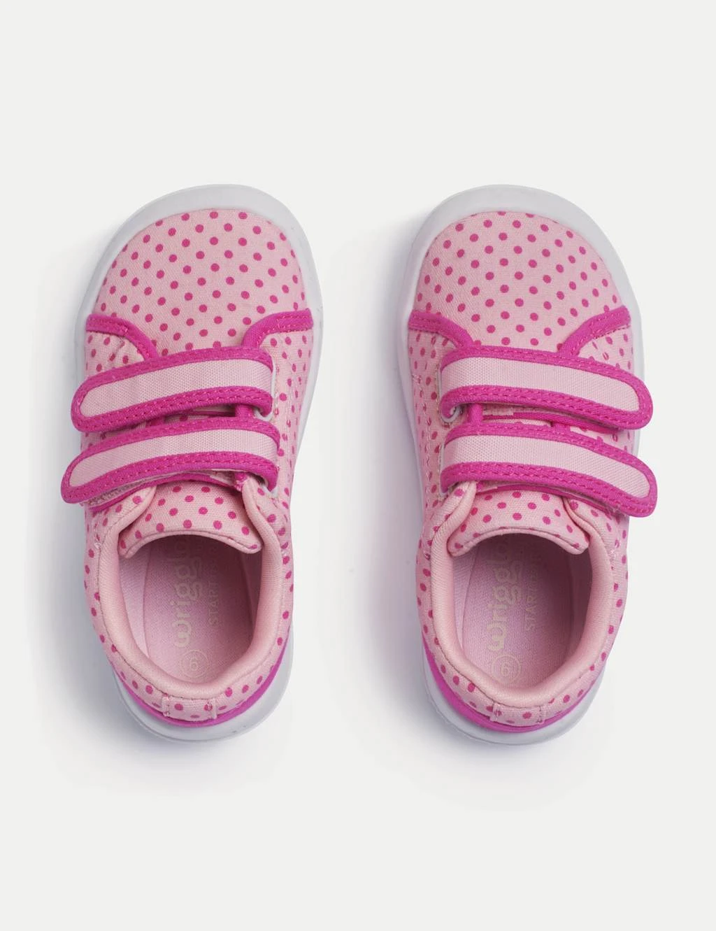 Kids' Canvas Polka Dot Riptape Trainers (3 Small - 7 Small) 14 Kids' Canvas Polka Dot Riptape Trainers (3 Small - 7 Small) - Image 12
