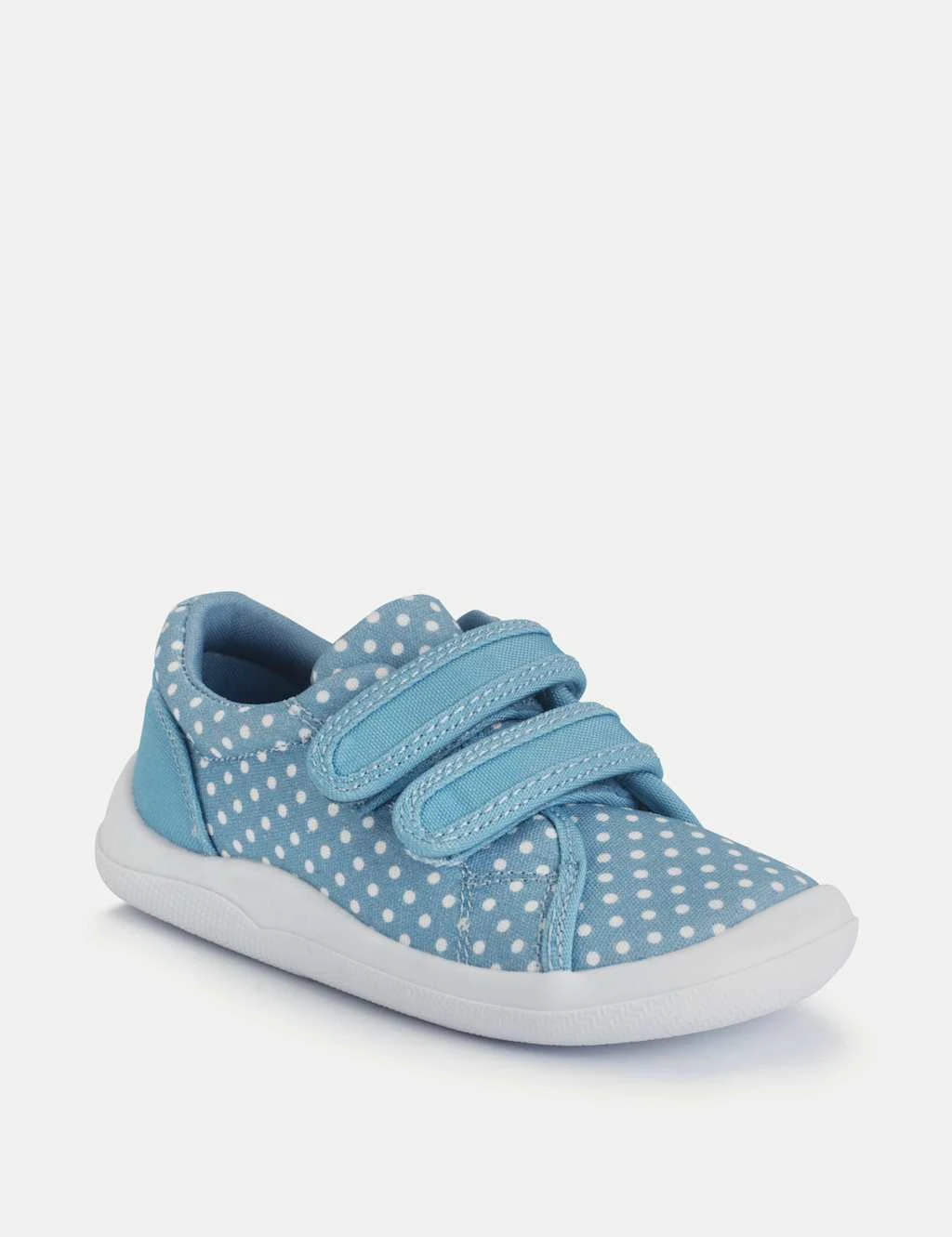 Kids' Canvas Polka Dot Riptape Trainers (3 Small - 7 Small) 18 Kids' Canvas Polka Dot Riptape Trainers (3 Small - 7 Small) - Image 16