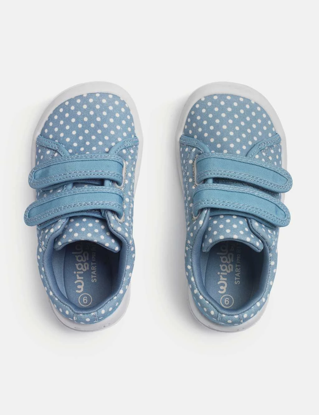 Kids' Canvas Polka Dot Riptape Trainers (3 Small - 7 Small) 20 Kids' Canvas Polka Dot Riptape Trainers (3 Small - 7 Small) - Image 18