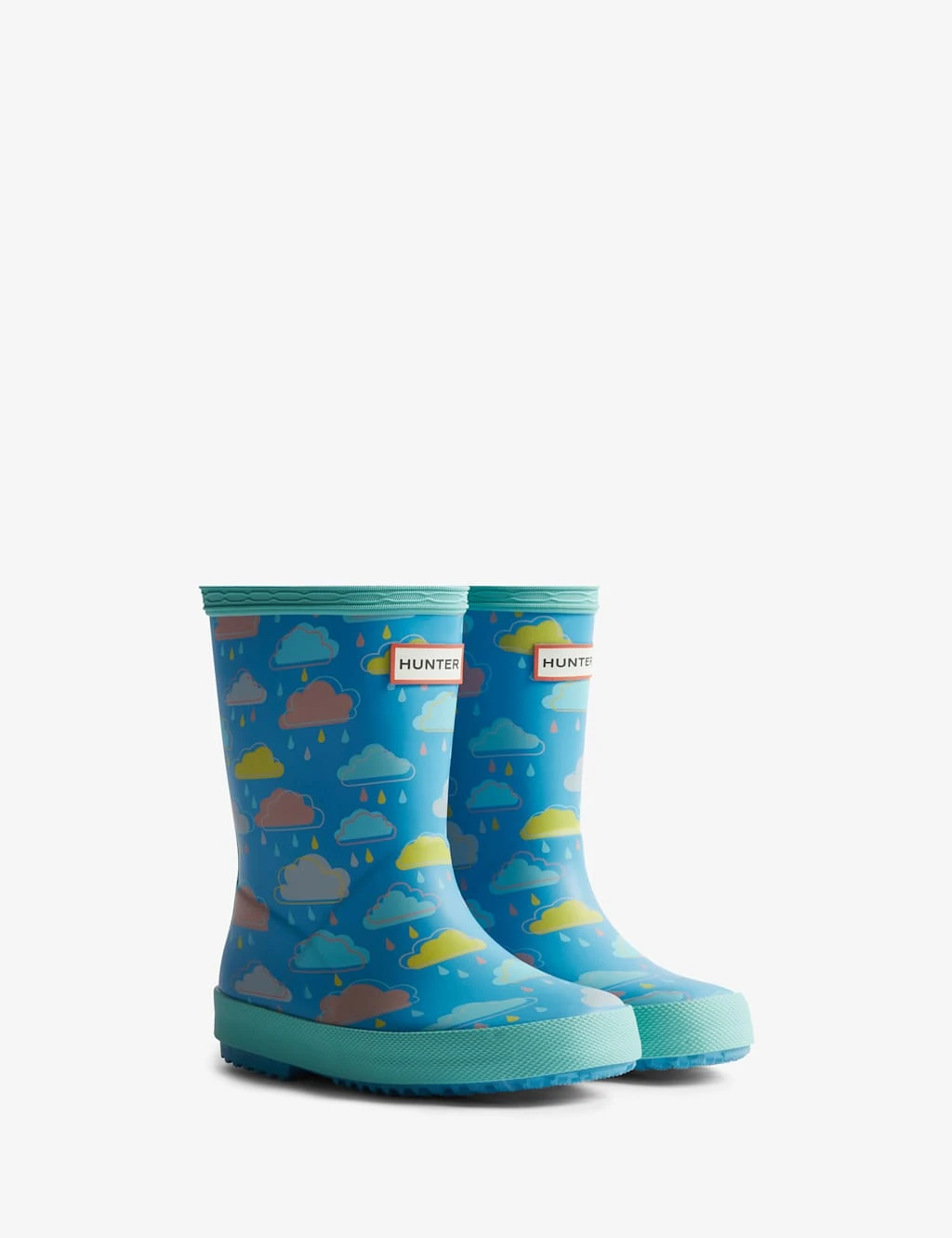 Hunter Kids First Rain Cloud Print Wellies 10 Hunter Kids First Rain Cloud Print Wellies - Image 8