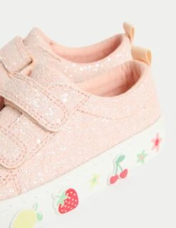 Kids' Glitter Riptape Trainers (4 Small - 2 Large) 27 Kids' Glitter Riptape Trainers (4 Small - 2 Large) -School Uniform Store kids glitter riptape trainers 4 small 2 large 1 9