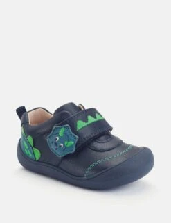 Kids' Leather Dinosaur Trainers (3.5 Small - 6.5 Small) -School Uniform Store kids leather dinosaur trainers 3 5 small 6 5 small 1 7