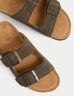 Kids' Leather Footbed Sandals (3 Large - 7 Large) 34 Kids' Leather Footbed Sandals (3 Large - 7 Large) -School Uniform Store kids leather footbed sandals 3 large 7 large 1 11