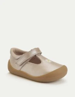 Kids' Leather Metallic T Bar Shoes (3 Small - 7 Small) -School Uniform Store kids leather metallic t bar shoes 3 small 7 small 1 9