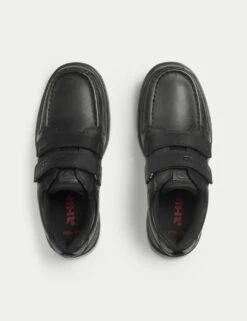 Kids' Leather Riptape School Shoes (2 Large - 9½ Large) -School Uniform Store kids leather riptape school shoes 2 large 9 large 1 6