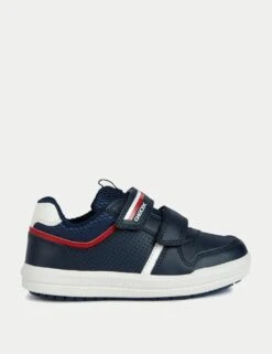 Geox Kids' Leather Riptape Trainers (7 Small - 12.5 Small) -School Uniform Store kids leather riptape trainers 7 small 12 5 small 1 6