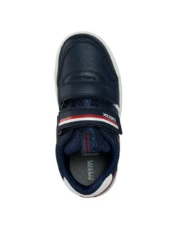 Geox Kids' Leather Riptape Trainers (7 Small - 12.5 Small) -School Uniform Store kids leather riptape trainers 7 small 12 5 small 1 8