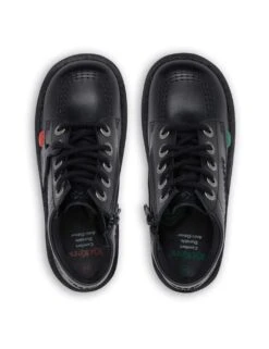 Kickers Kids' Leather Zip School Ankle Boots (12½ Small - 2½ Large) -School Uniform Store kids leather zip school ankle boots 12 small 2 large 1 9