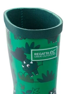 Regatta Kids' Mudplay Junior II Dinosaur Wellies (9 Small - 3 Large) -School Uniform Store kids mudplay junior ii dinosaur wellies 9 small 3 large 1 7