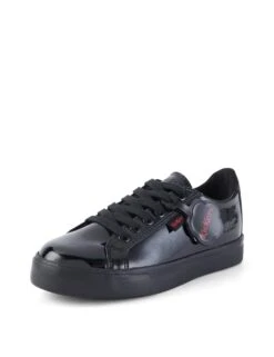 Kickers Kids' Patent Lace School Shoes (12½ Small - 2½ Large) -School Uniform Store kids patent lace school shoes 3