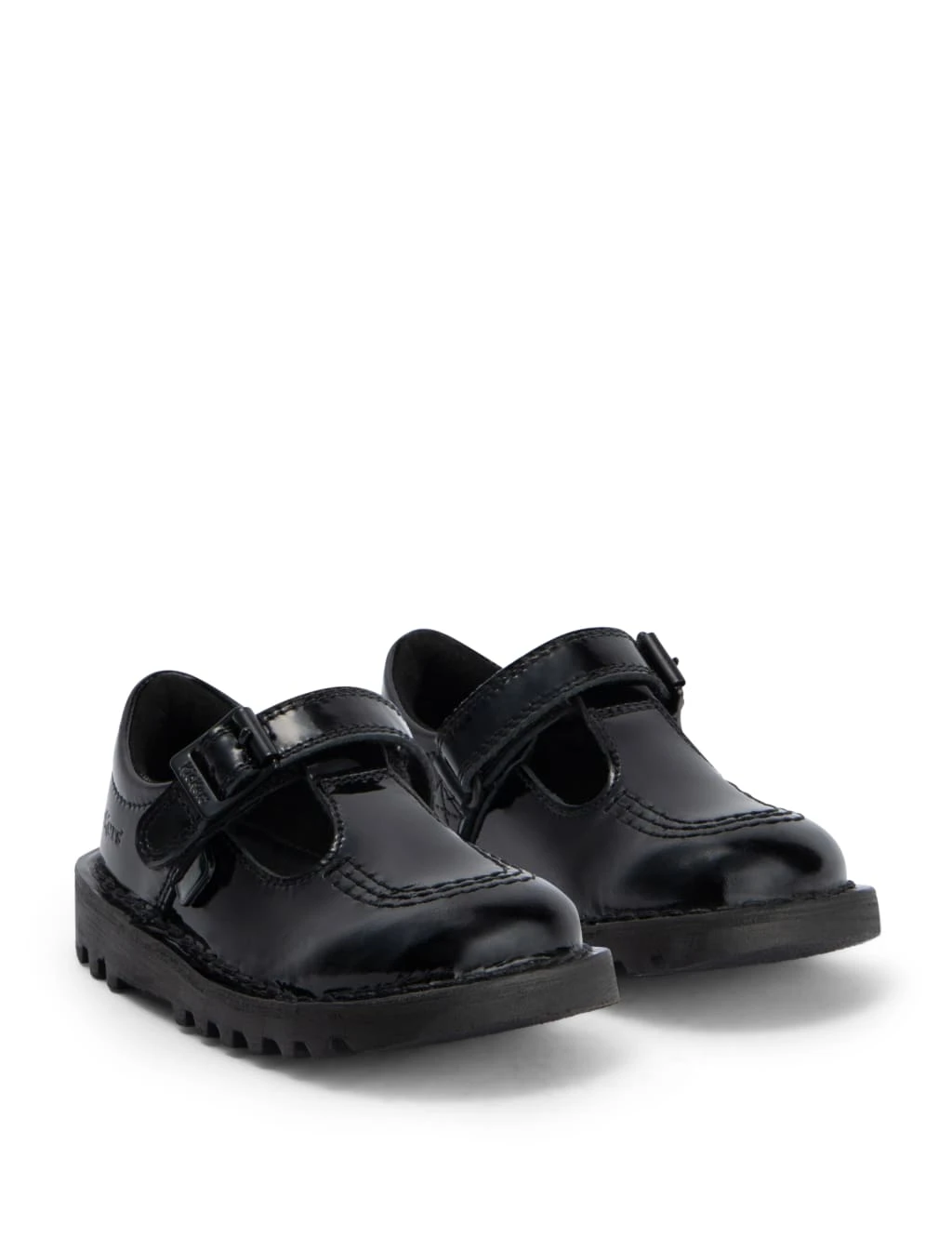 Kickers Kids' Patent Riptape T-Bar School Shoes (7 Small - 12 Small) 9 Kickers Kids' Patent Riptape T-Bar School Shoes (7 Small - 12 Small) - Image 7