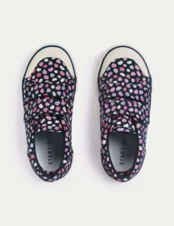 Kids' Splash Print Canvas Riptape Trainers (6 Small - 3 Large) -School Uniform Store kids splash print canvas riptape trainers 6 small 3 large 1 11