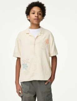 Linen Rich Embroidered Shirt (6-16 Yrs) 19 Linen Rich Embroidered Shirt (6-16 Yrs) -School Uniform Store linen rich embroidered shirt 6 16 yrs 1 7