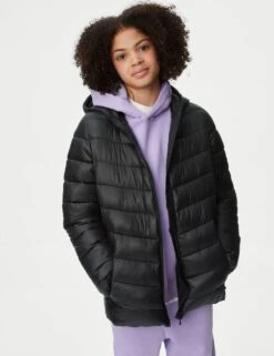 Padded Hooded Jacket (6-16 Yrs) -School Uniform Store padded hooded jacket 6 16 yrs 1 8