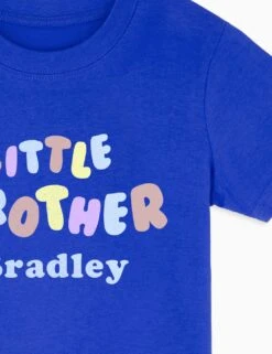 Personalised Little Brother T-Shirt (6 Mths-6 Yrs) 12 Personalised Little Brother T-Shirt (6 Mths-6 Yrs) -School Uniform Store personalised little brother t shirt 1