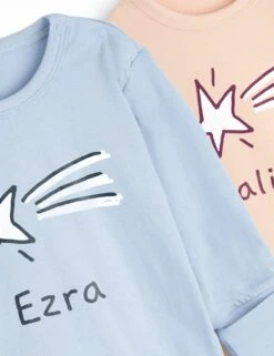 Personalised Star Pyjamas (6Mths - 3 Yrs) -School Uniform Store personalised star pyjamas 1