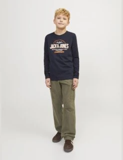 Jack & Jones Junior Pure Cotton Cargo Trousers (8-16 Yrs) 40 Jack & Jones Junior Pure Cotton Cargo Trousers (8-16 Yrs) -School Uniform Store pure cotton cargo trousers 8 16 yrs 1 18
