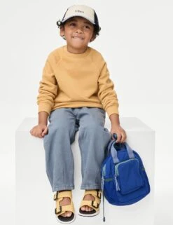 Coloured Denim Drawstring Waist Jeans (2-8 Yrs) -School Uniform Store pure cotton coloured denim jean 2 8 yrs 1 5