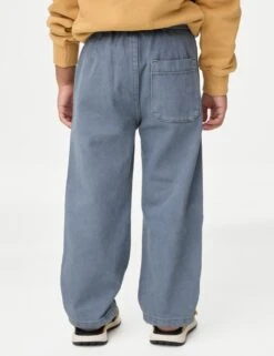 Coloured Denim Drawstring Waist Jeans (2-8 Yrs) -School Uniform Store pure cotton coloured denim jean 2 8 yrs 1 6