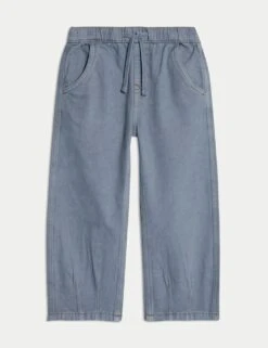 Coloured Denim Drawstring Waist Jeans (2-8 Yrs) -School Uniform Store pure cotton coloured denim jean 2 8 yrs 1 9