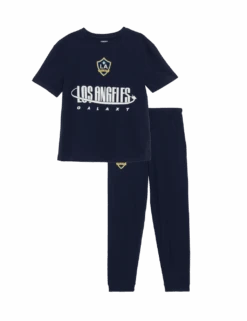 Pure Cotton LA Galaxy™ Pyjamas (6-16 Yrs) -School Uniform Store pure cotton la galaxy pyjamas 6 16 yrs