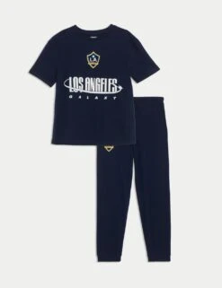 Pure Cotton LA Galaxy™ Pyjamas (6-16 Yrs) -School Uniform Store pure cotton la galaxy pyjamas 6 16 yrs 1 3