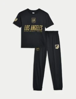 Pure Cotton Los Angeles Football Club™ Pyjamas (6-16 Yrs) -School Uniform Store pure cotton los angeles football club pyjamas 6 16 yrs 1 2