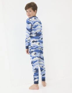 Pure Cotton Mountain Print Pyjama Set (3-13 Yrs) -School Uniform Store pure cotton mountain print pyjama set 3 13 yrs 1 7