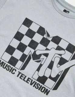 Pure Cotton MTV™ Cropped T-Shirt (6-16 Yrs) -School Uniform Store pure cotton mtv t shirt 6 16 yrs 1 1