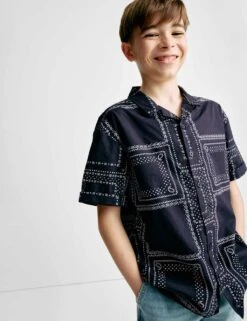 Pure Cotton Patterned Shirt (2-8 Yrs) 28 Pure Cotton Patterned Shirt (2-8 Yrs) -School Uniform Store pure cotton patterned shirt 2 8 yrs 1 10