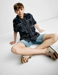 Pure Cotton Patterned Shirt (2-8 Yrs) 30 Pure Cotton Patterned Shirt (2-8 Yrs) -School Uniform Store pure cotton patterned shirt 2 8 yrs 1 12