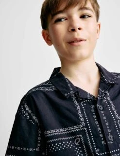 Pure Cotton Patterned Shirt (2-8 Yrs) 26 Pure Cotton Patterned Shirt (2-8 Yrs) -School Uniform Store pure cotton patterned shirt 2 8 yrs 1 8