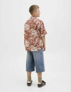 Jack & Jones Junior Pure Cotton Patterned Shirt (8-16 Yrs) -School Uniform Store pure cotton patterned shirt 8 16 yrs 1 9