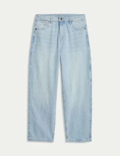 Pure Cotton Relaxed Jeans With Side Pocket (6-16 Yrs) -School Uniform Store pure cotton relaxed jeans with side pocket 6 16 yrs 1 1