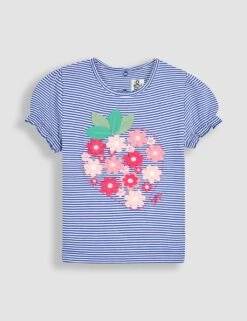 Pure Cotton Strawberry Appliqué T-Shirt (6 Mths - 5 Yrs) -School Uniform Store pure cotton strawberry appliqu t shirt 6 mths 5 yrs 1 3