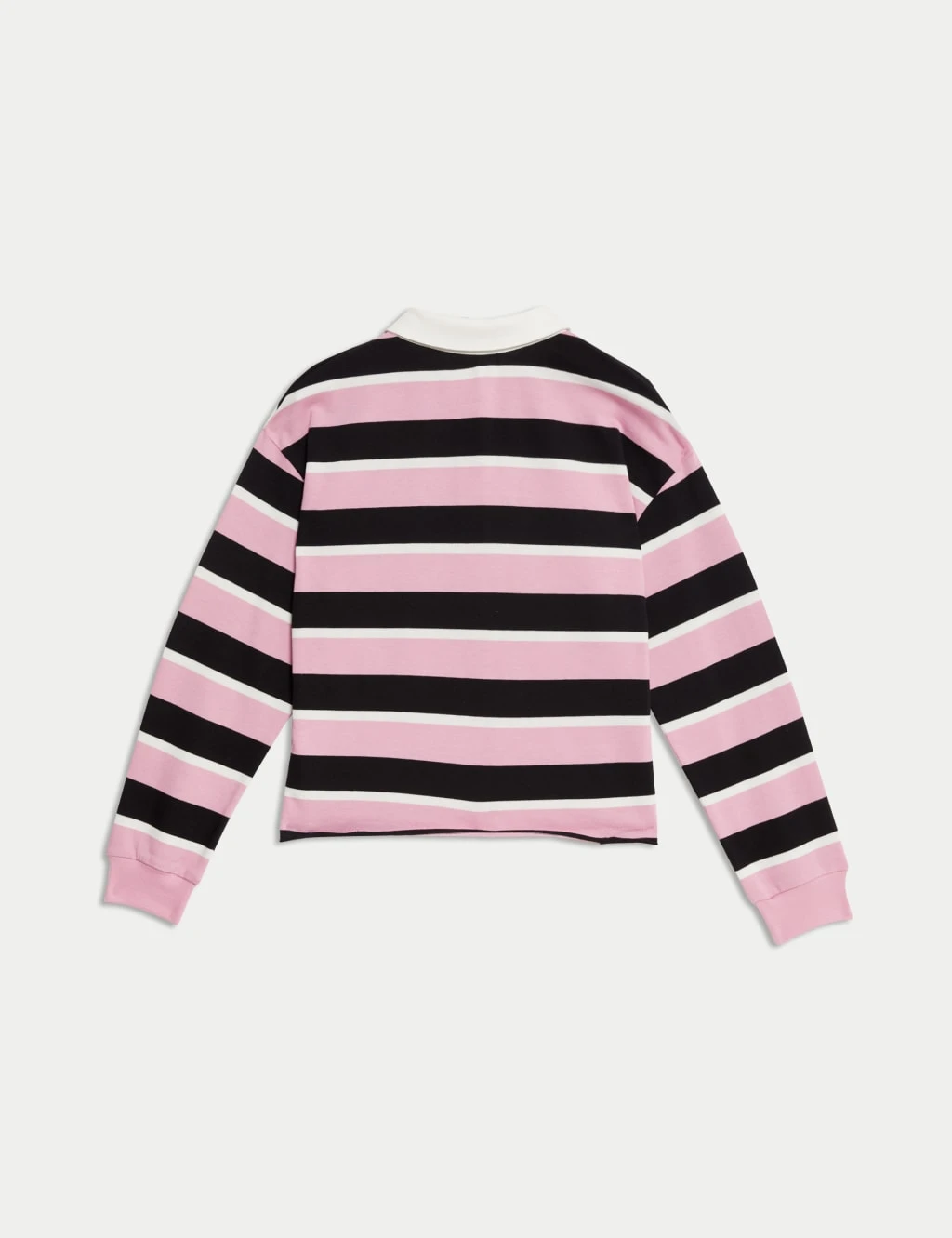 Pure Cotton Striped Rugby Top (6-16 Yrs) 11 Pure Cotton Striped Rugby Top (6-16 Yrs) - Image 9