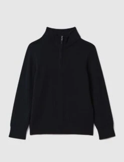 Reiss Pure Wool Knitted Half Zip Jumper (3-14 Yrs) 26 Reiss Pure Wool Knitted Half Zip Jumper (3-14 Yrs) -School Uniform Store pure wool knitted half zip jumper 3 14 yrs 1 4