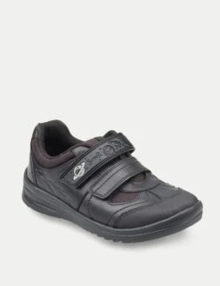 Kids' Leather Riptape Schoolwear Shoes (10 Small - 4 Large) -School Uniform Store radley black leather watch