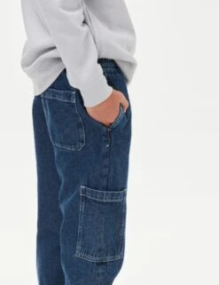 Relaxed Denim Cargo Jeans (6-16 Yrs) 27 Relaxed Denim Cargo Jeans (6-16 Yrs) -School Uniform Store relaxed denim cargo jeans 6 16 yrs 1 8